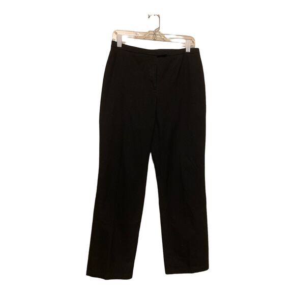 Chico's black straight legs flat front stretch pants size 1 - Medium - Picture 6 of 8